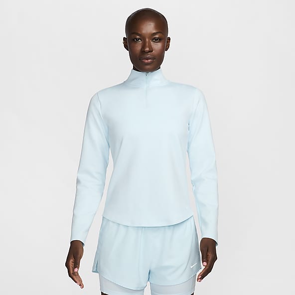 Nike half zip running top womens hot sale